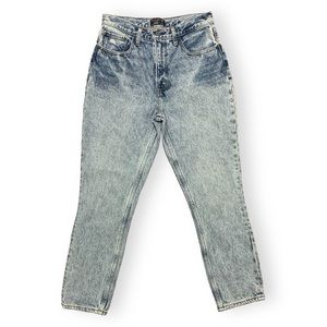 Abercrombie & Fitch High Rise Mom Jeans Acid Wash Women’s Size 26 / 2R